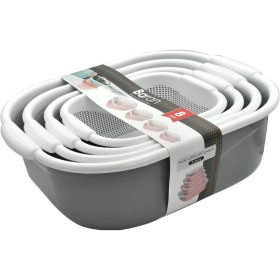 سرویس 8 پارچه آبکش و لگن چهارگوش باران