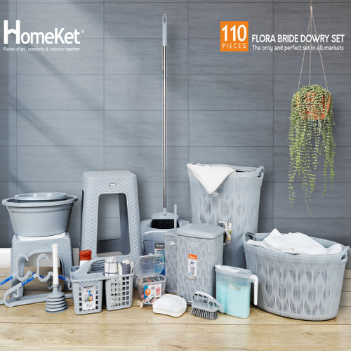 سرویس پلاستیک 110 پارچه فلورا هوم کت