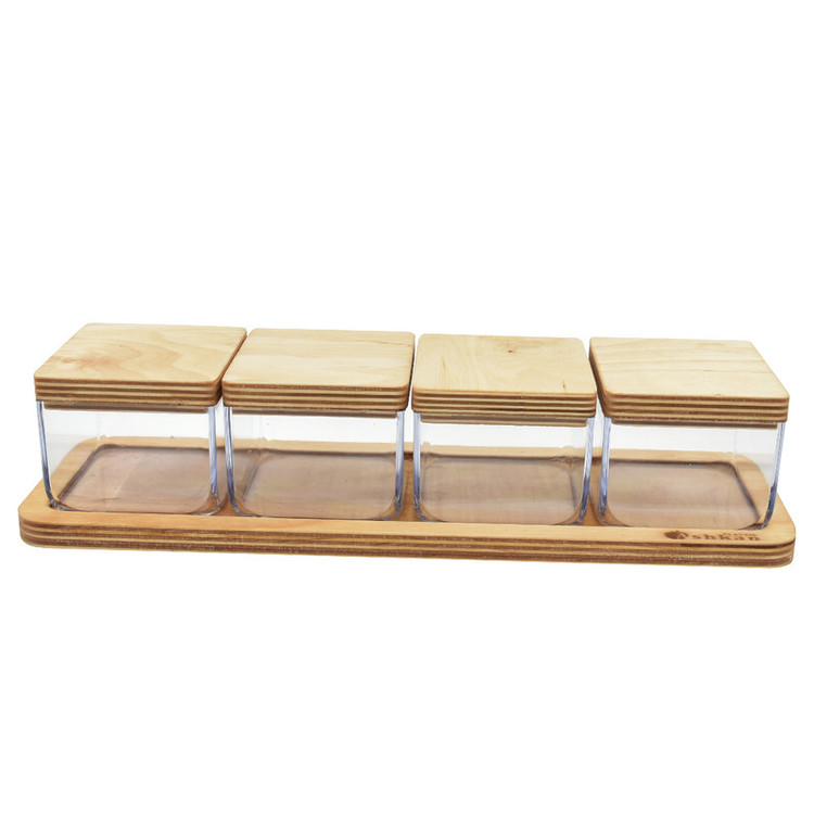 ست جاادویه چوبی و اکرولیک دلسا مارک اشکان